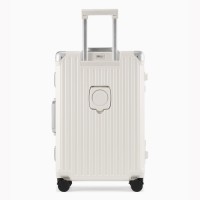 White Aluminum Luggage Travel bag LX-009