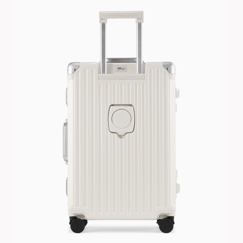 White Aluminum Luggage Travel bag LX-009