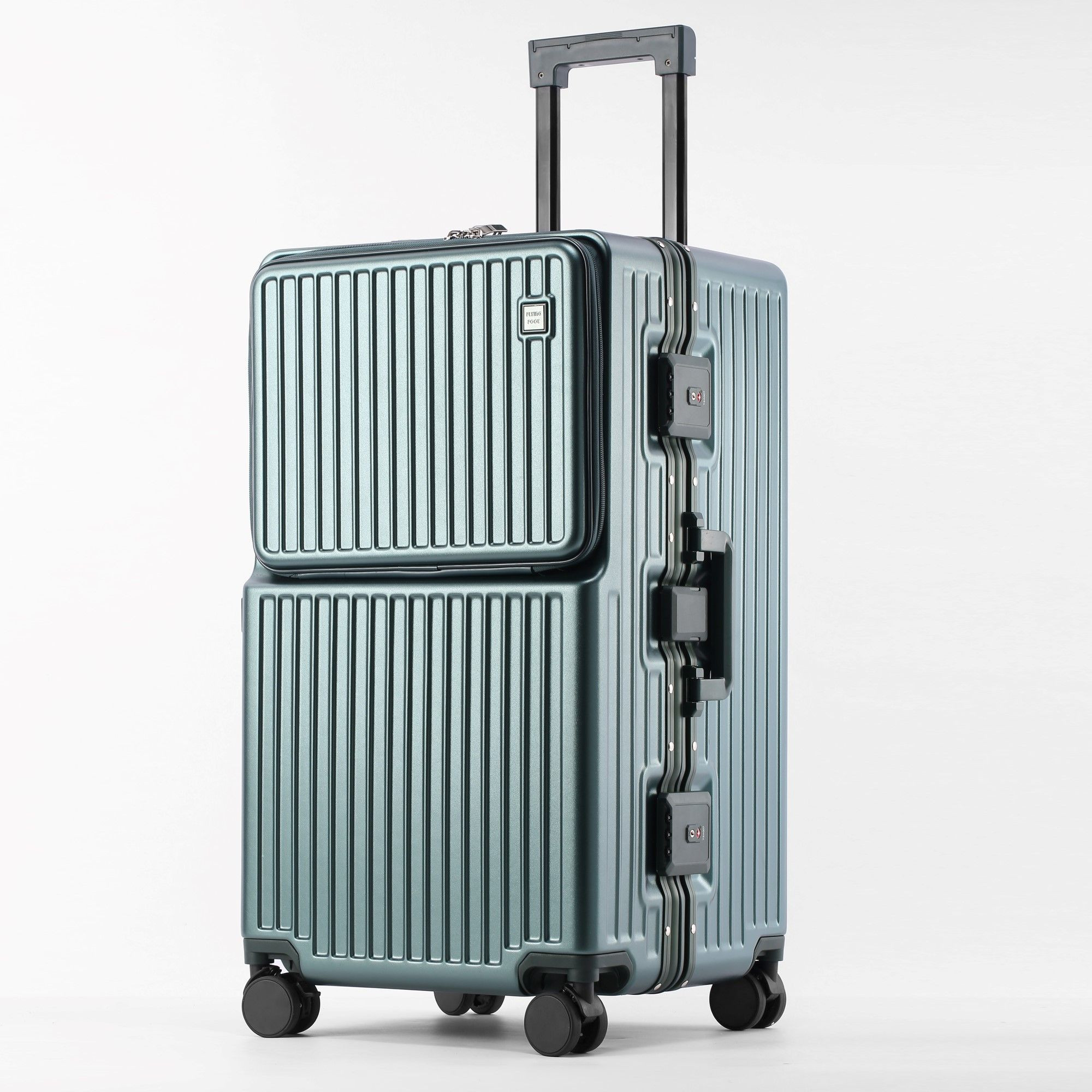 Four wheel LX-018 black luggage bag