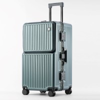 Four wheel LX-018 black luggage bag