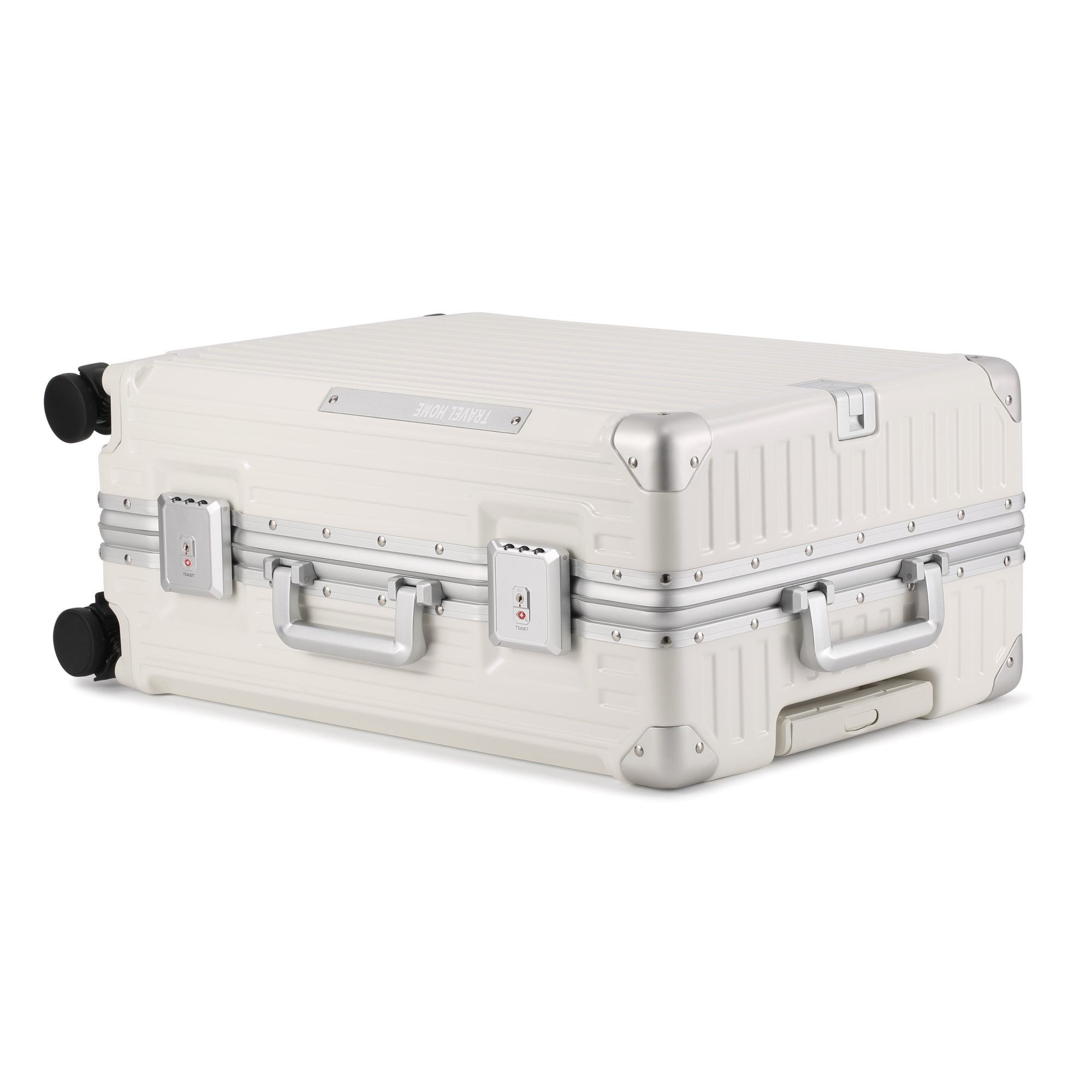 White Aluminum Luggage Travel bag LX-009