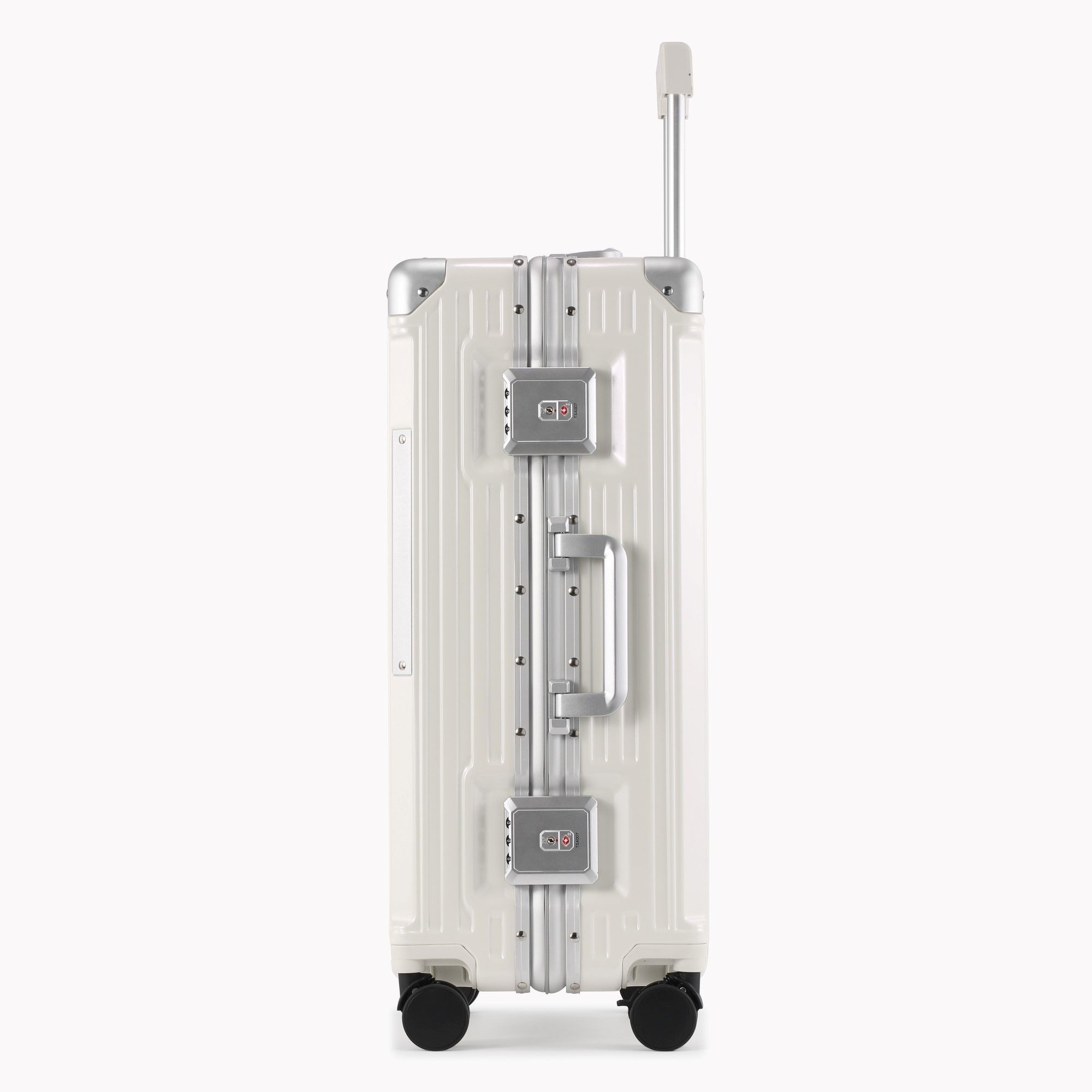 White Aluminum Luggage Travel bag LX-009