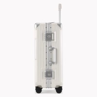White Aluminum Luggage Travel bag LX-009