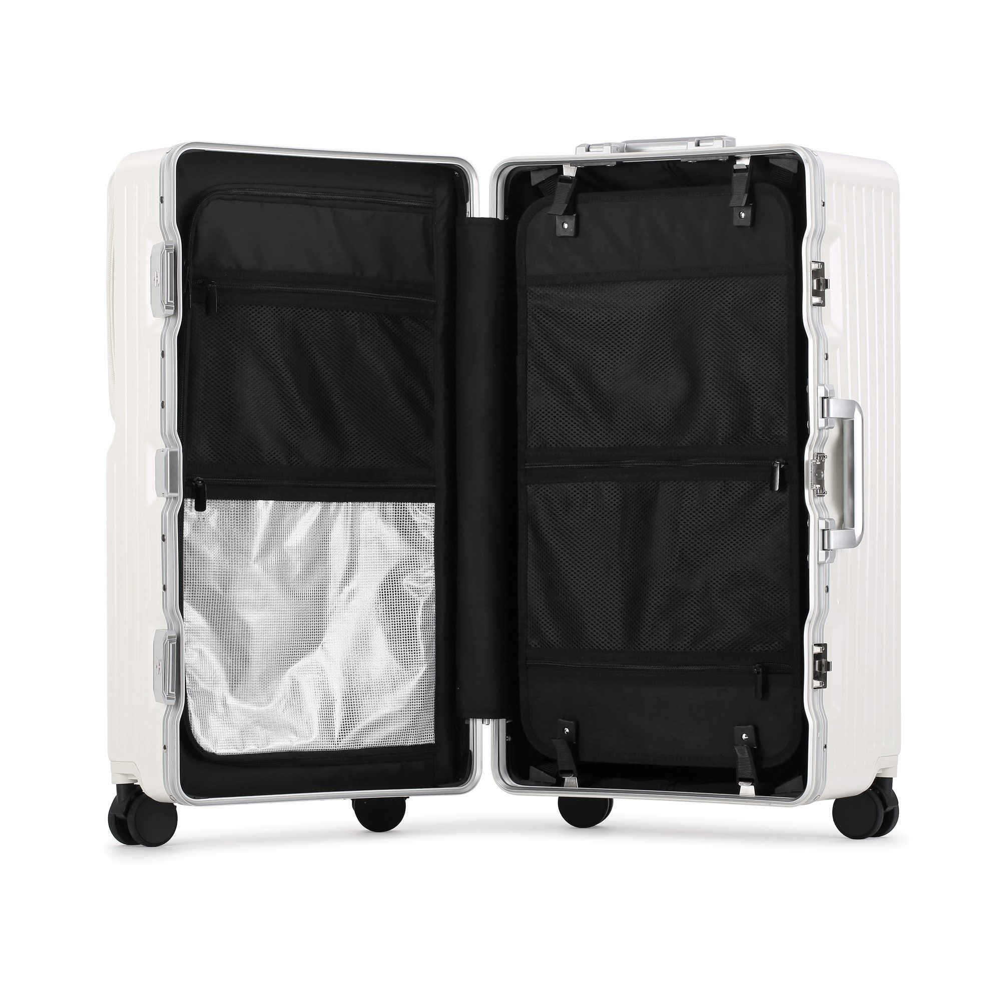 Four wheel LX-018 black luggage bag