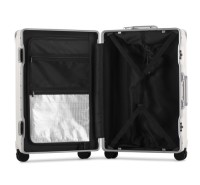 White Aluminum Luggage Travel bag LX-009